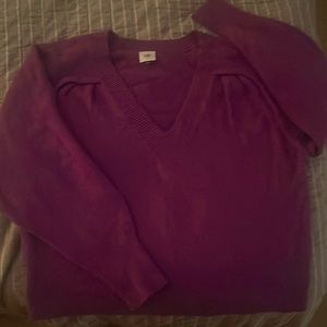 Cabi long sleeve sweater plum